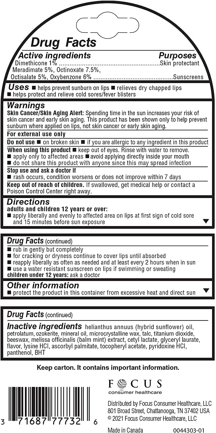 herpecin l Herpecin-L Everyday Protection Lip Balm Stick SPF 30 for Cold Sores, Fever Blisters & Chapped Lips - Pack of 5 - Image 3